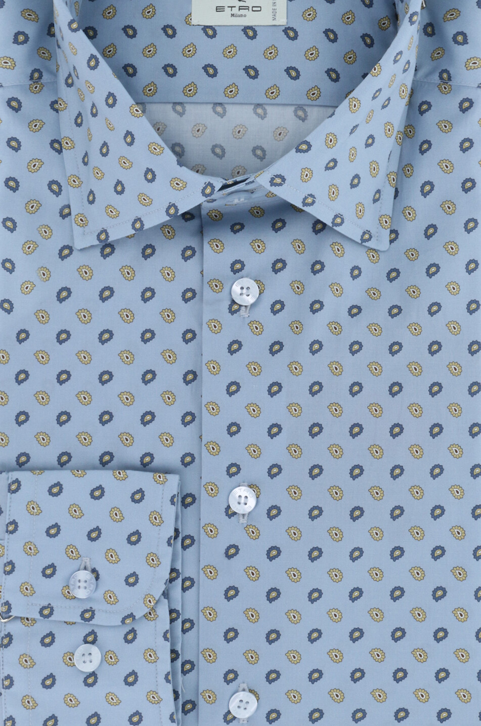 Slim-Fit-Hemd aus Baumwolle mit Paisley-Detail-Print