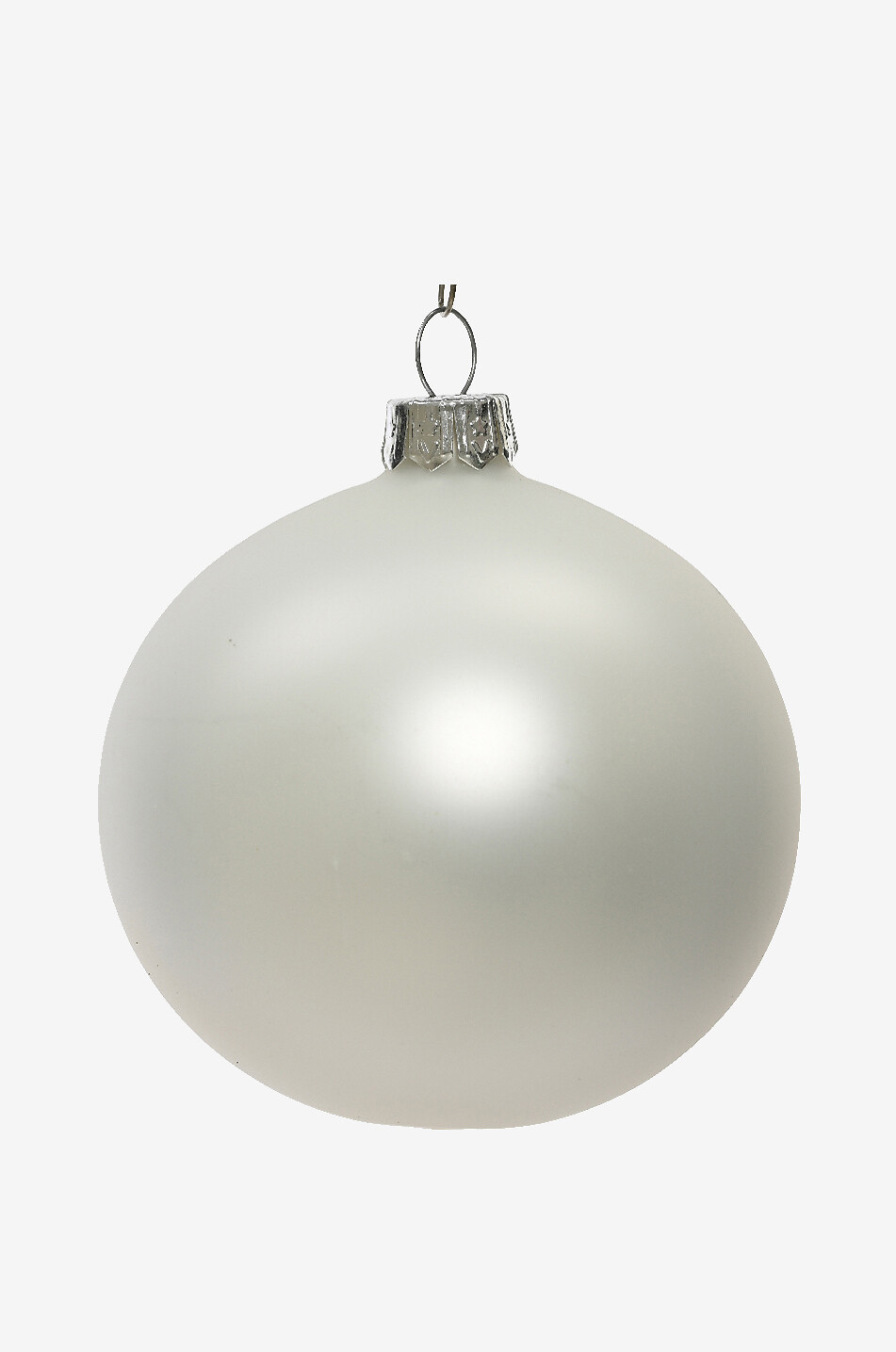 KAEMINGK Matt Christmas bauble - D8 Home WHITE 1