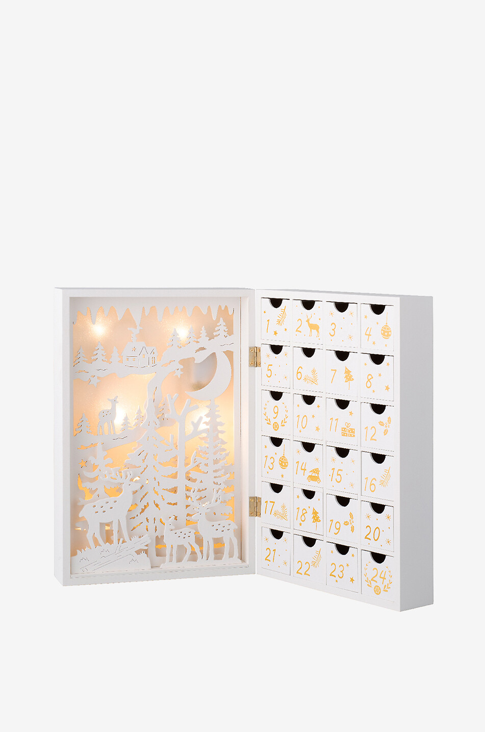 Calendrier de l'avent illuminé à garnir Winter Wonderland