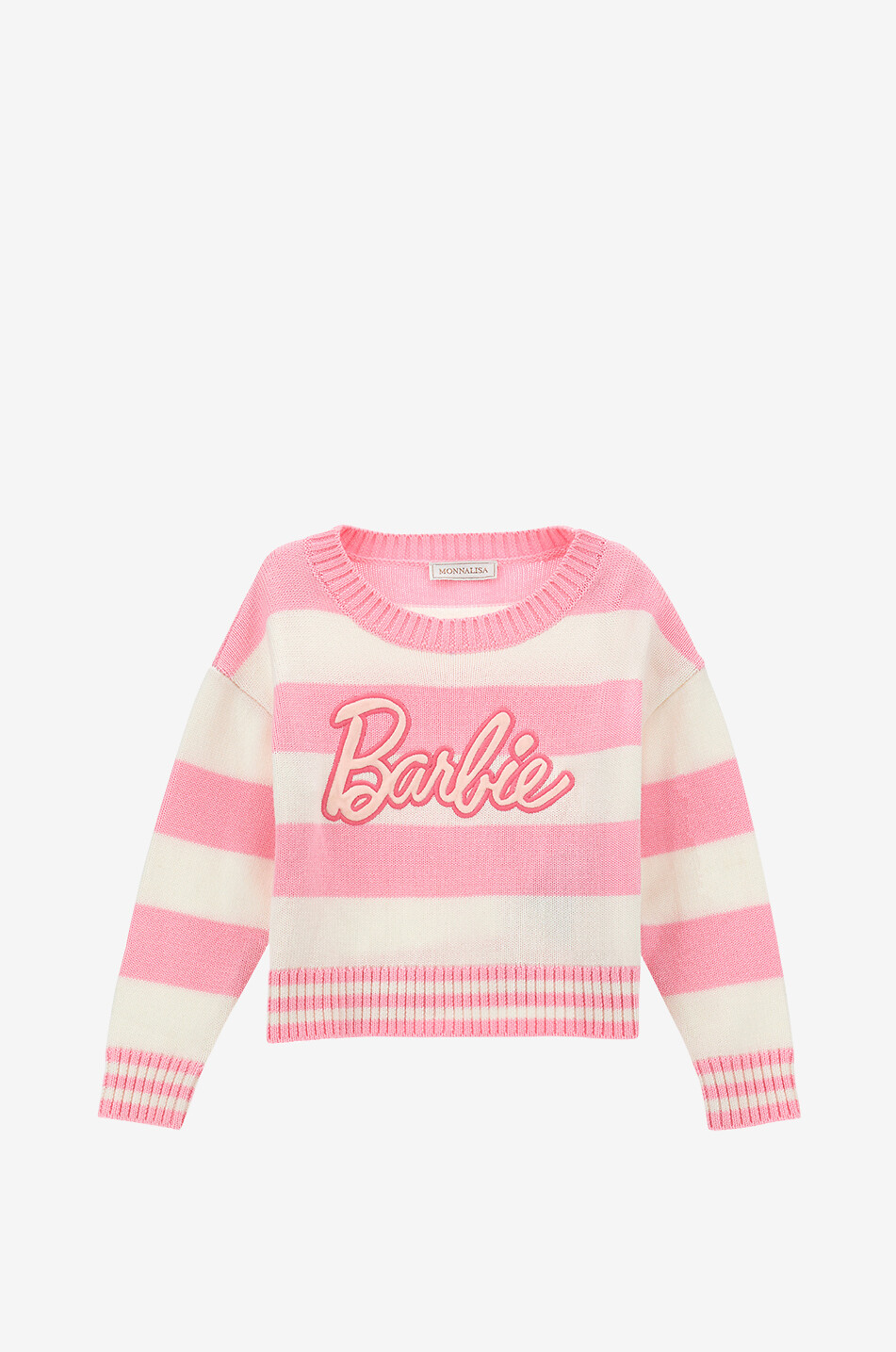 MONNALISA Pull rayé fille Barbie Fille ROSE 1