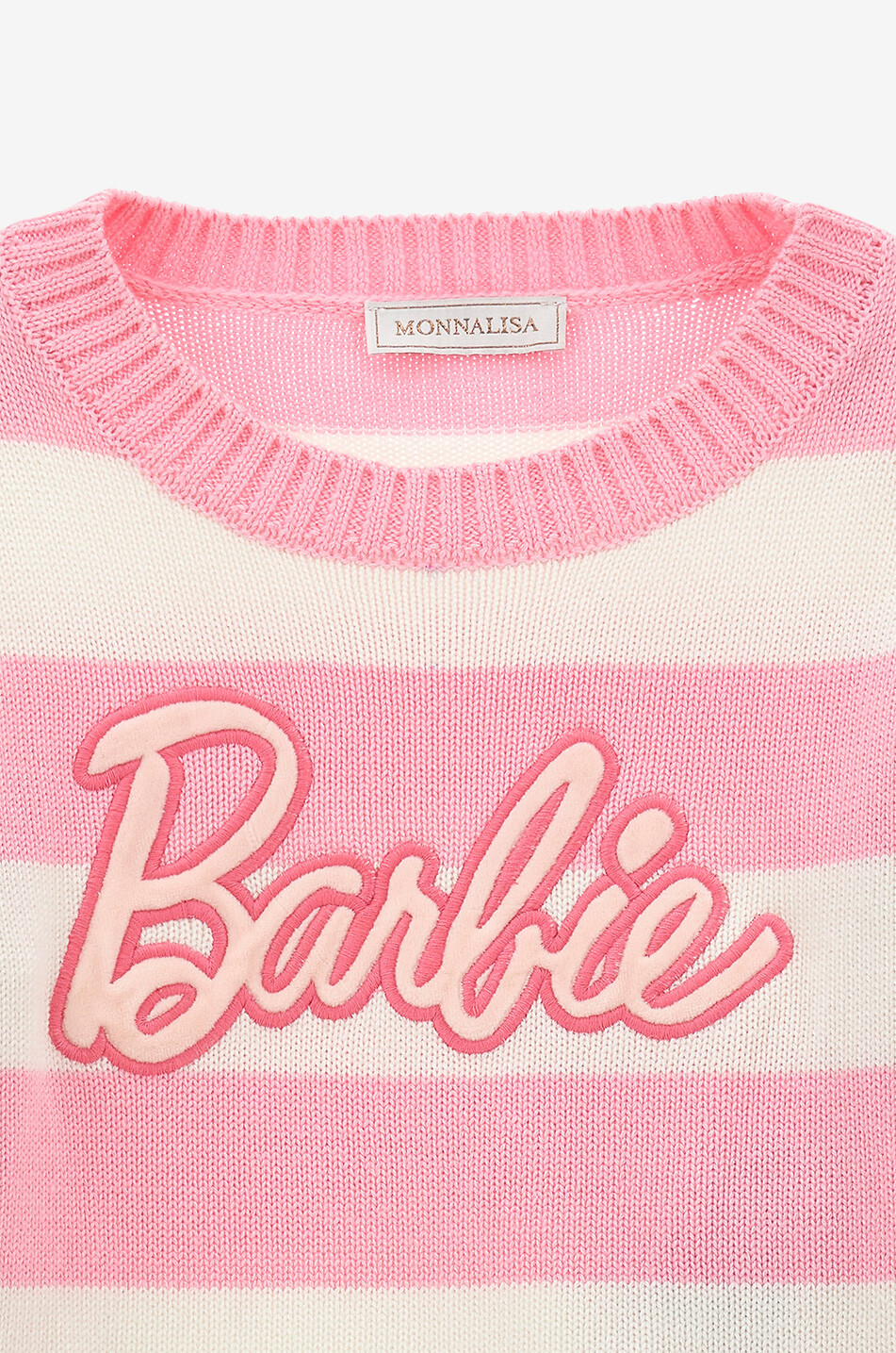 MONNALISA Pull rayé fille Barbie Fille ROSE 3