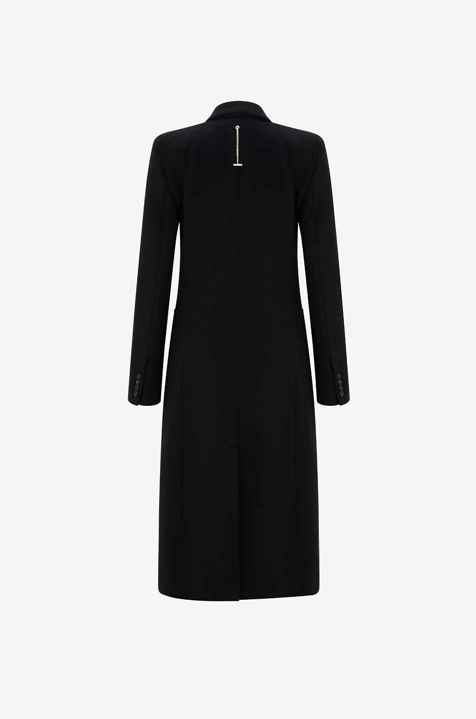 ALEXANDER McQUEEN Manteau croisé en laine et cachemire Stacked Shoulder Femme NOIR 2