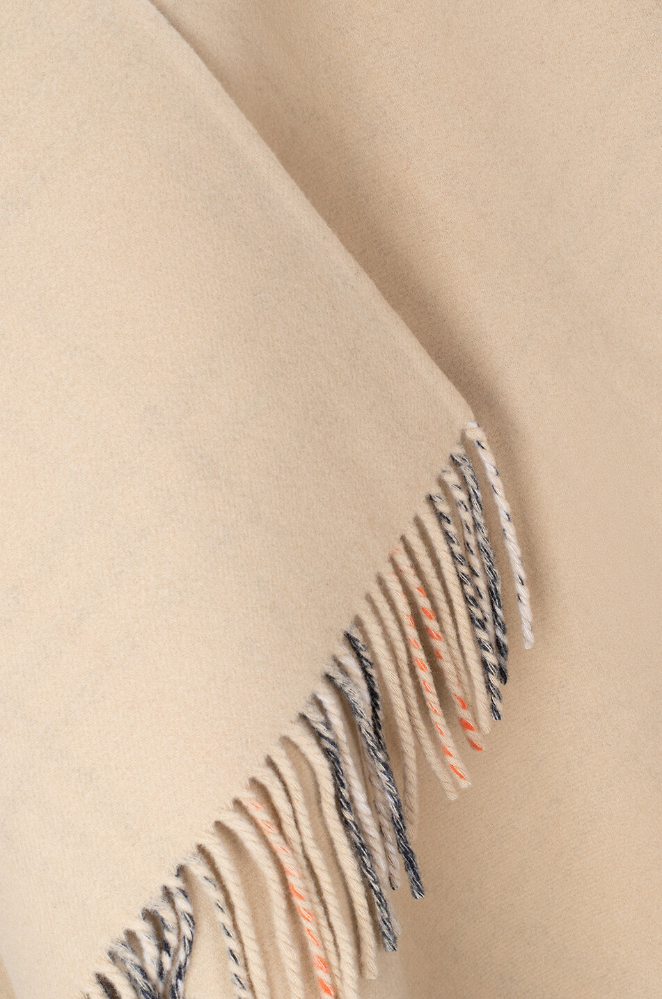 BURBERRY Cape en laine double face Check Femme BEIGE 3