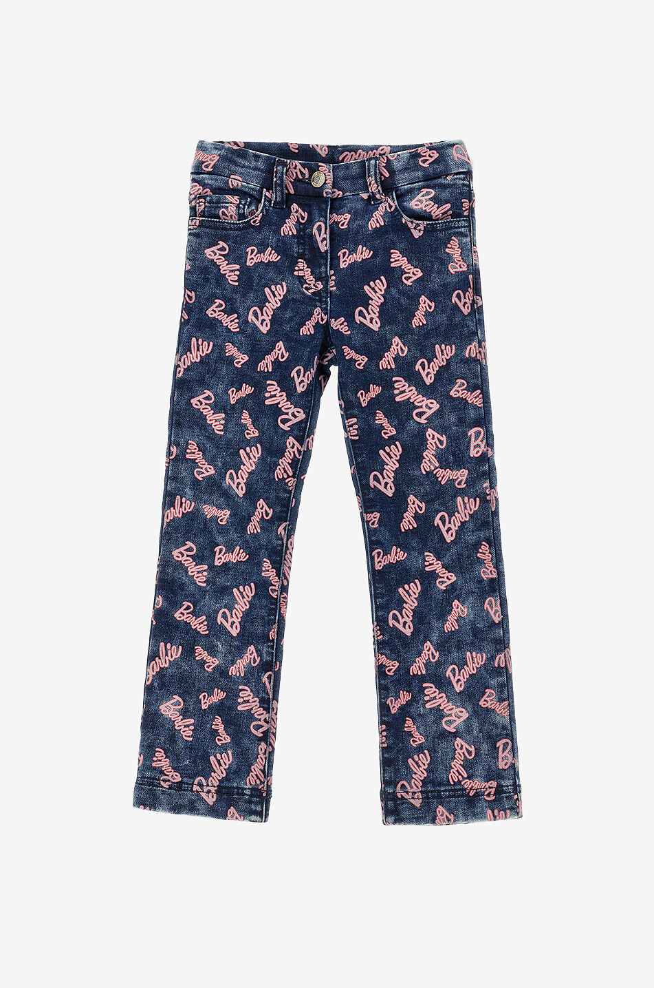 MONNALISA Mädchenjeans mit Print Barbie Mädchen BLAU 1