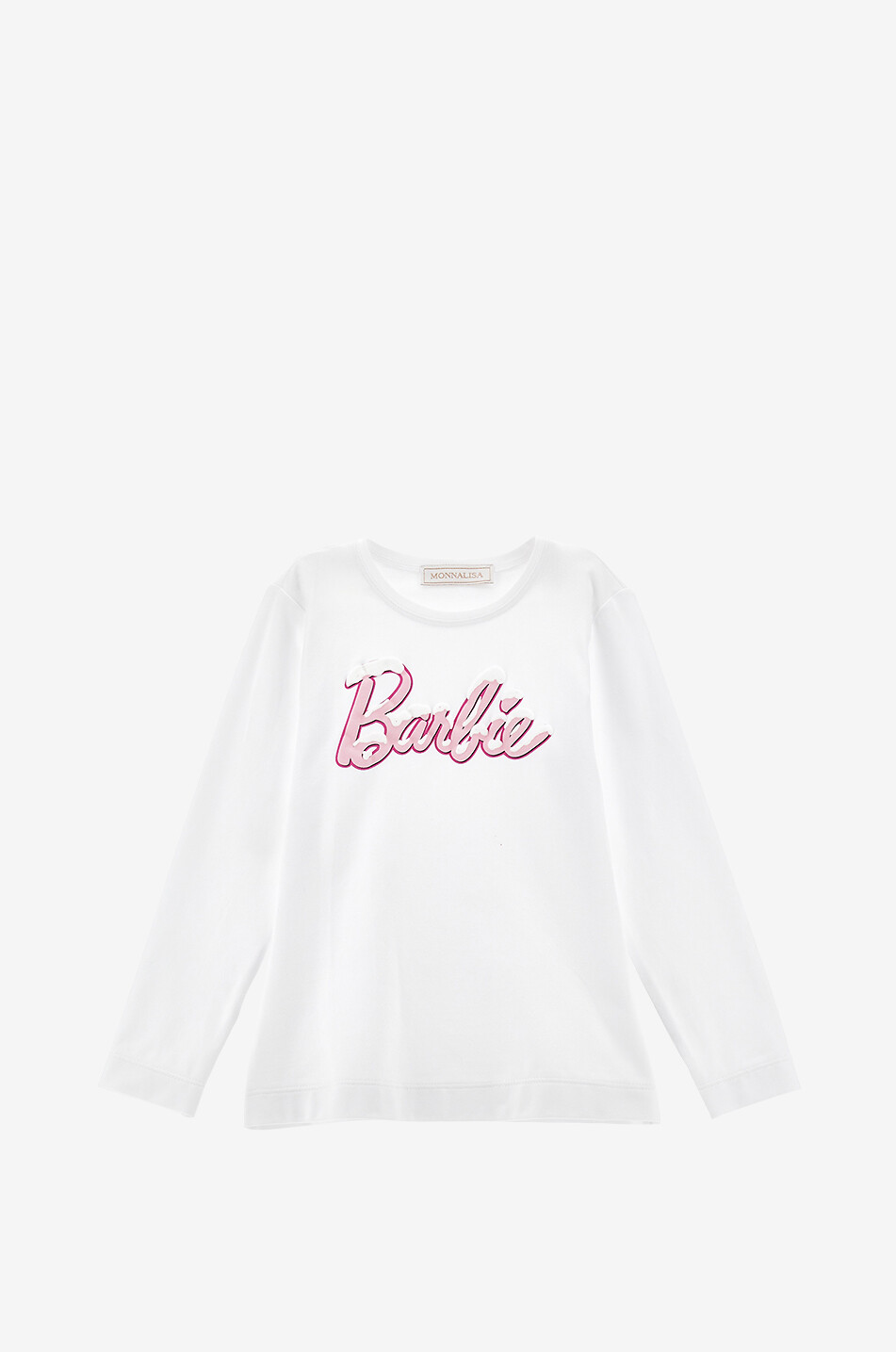 MONNALISA Mädchen-Langarm-T-Shirt Barbie Mädchen WEISS 1