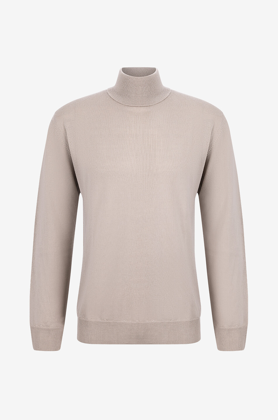 Pullover mit Rollkragen aus Merinowolle AURELIEN Mittle beige