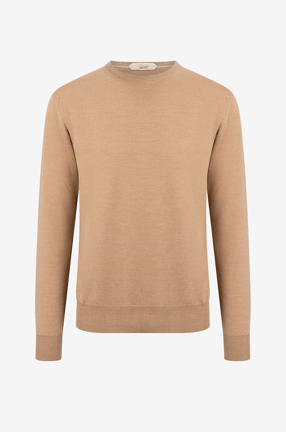 Pull fin à col rond en Cashwool