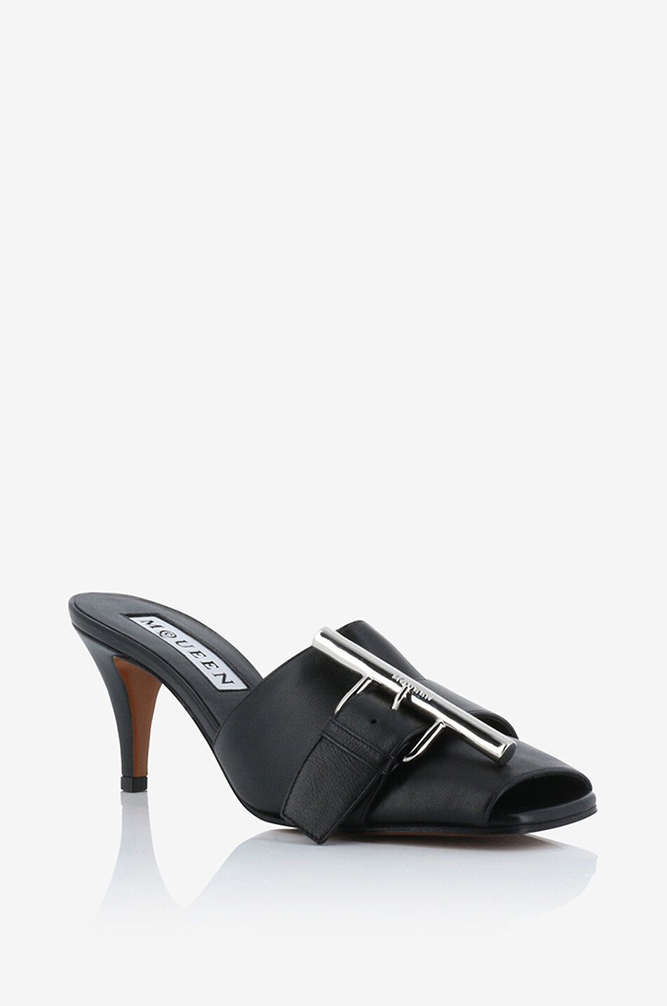 Birdee 75 calfskin heeled mules