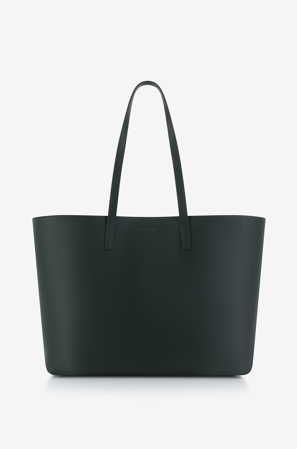 Smooth leather tote bag