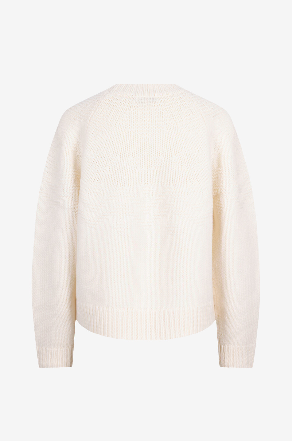 Pull à col rond en laine motif losanges