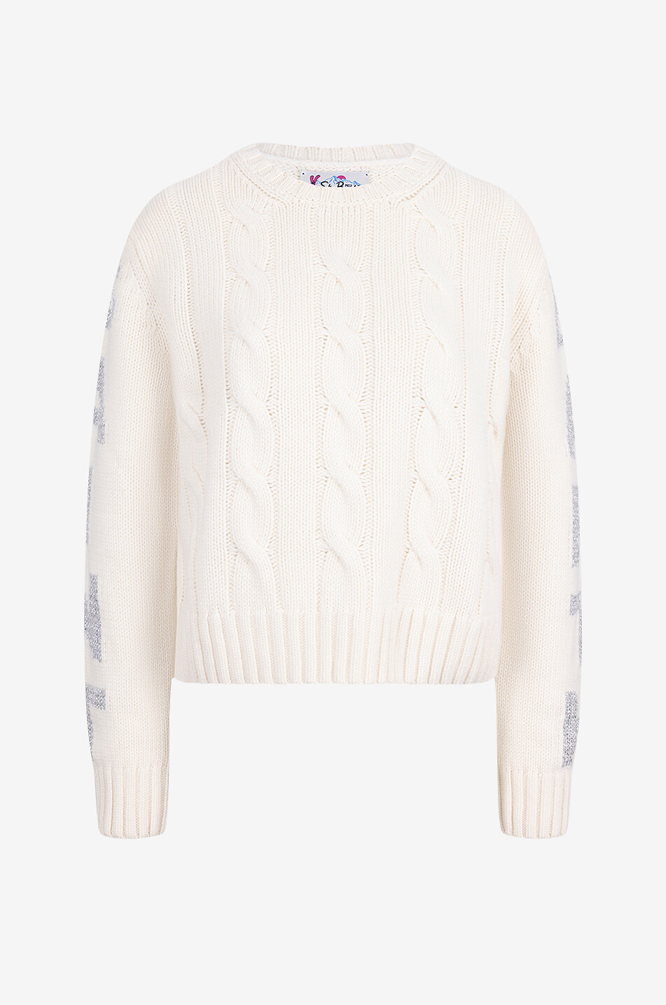 MC2 SAINT BARTH Pull à col rond en laine et viscose Malmo Femme BLANC 1