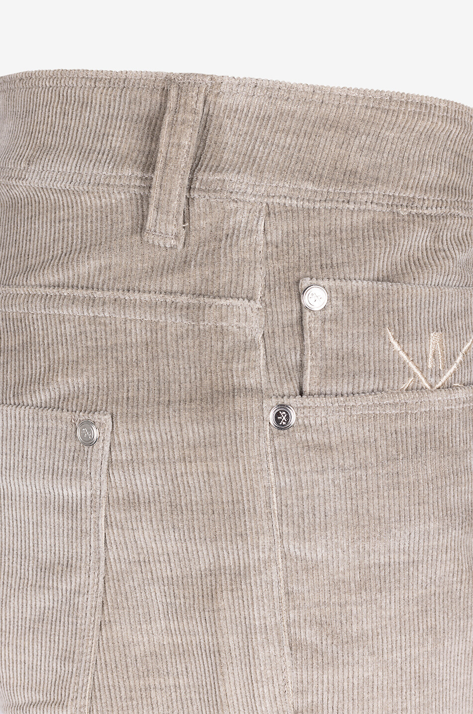 ACE DENIM AD 35 cotton and cashmere corduroy slim fit jeans Men BEIGE 3