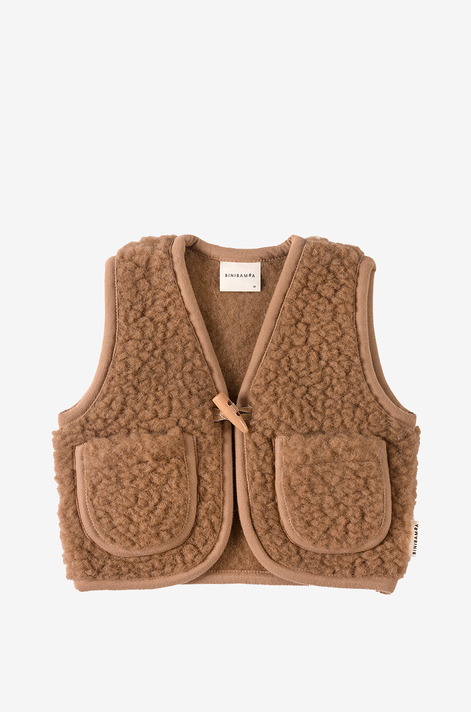 BINIBAMBA Gilet bébé effet peau lainée Bruno Snugglevest Bébé MARRON 1