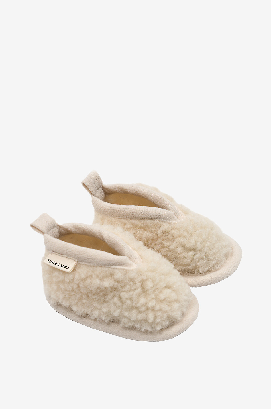 Milk Booties baby wool and suede slippers
