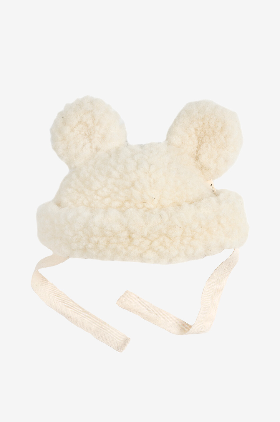Milk Teddy baby wool beanie