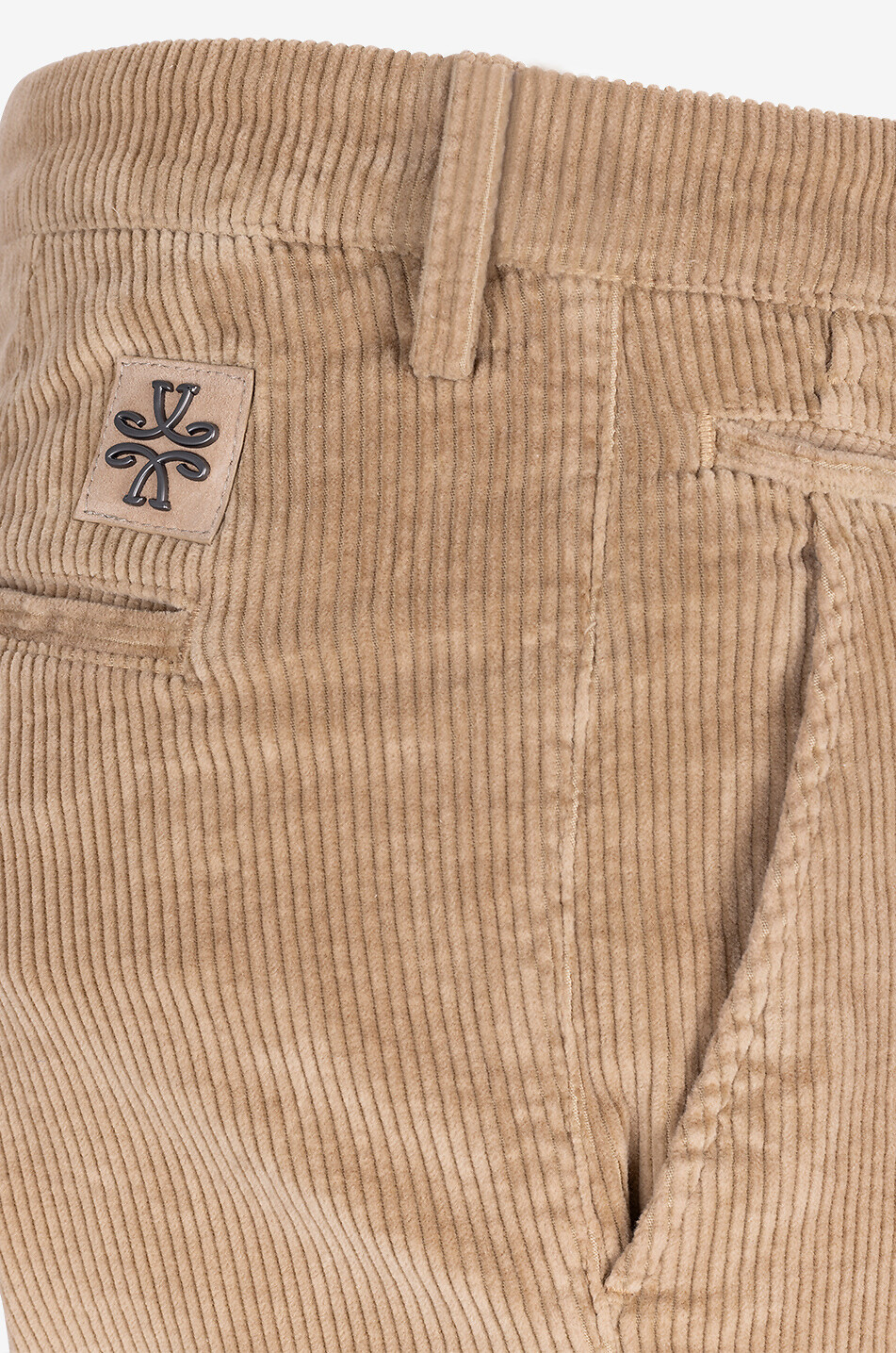 Pantalon slim en velours côtelé de coton et cachemire Bobby