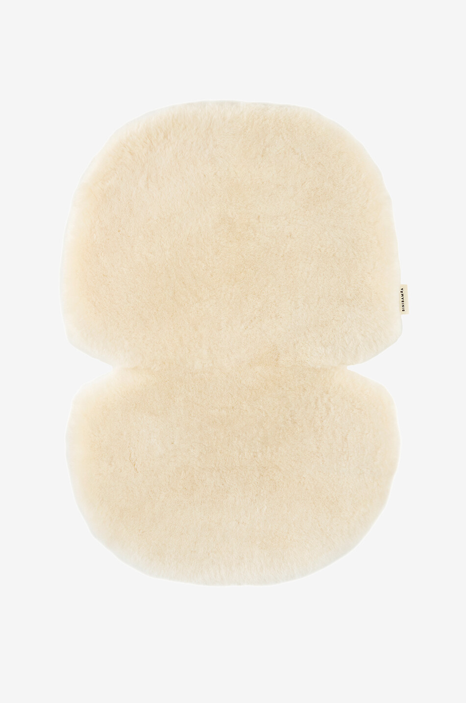 BINIBAMBA Matelas pour poussette en peau lainée Milk Snuggler Bébé BLANC CASSE 1