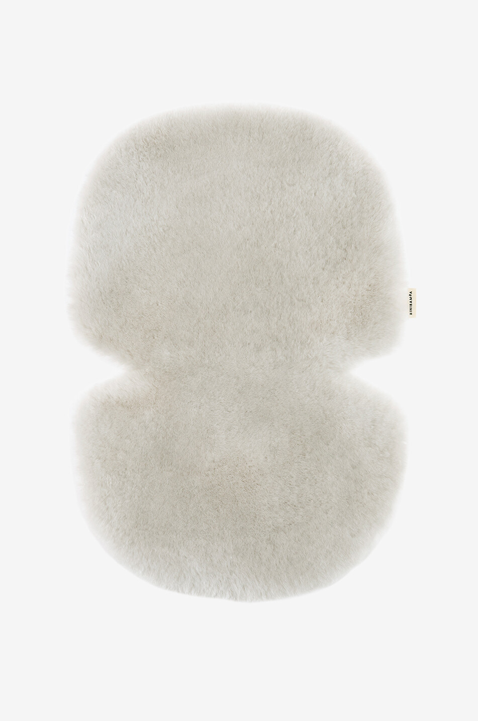 BINIBAMBA Kinderwagen-Matratze aus Shearling Snuggler Moon Baby HELLGRAU 1