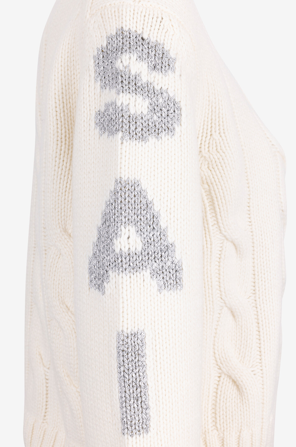MC2 SAINT BARTH Pull à col rond en laine et viscose Malmo Femme BLANC 3