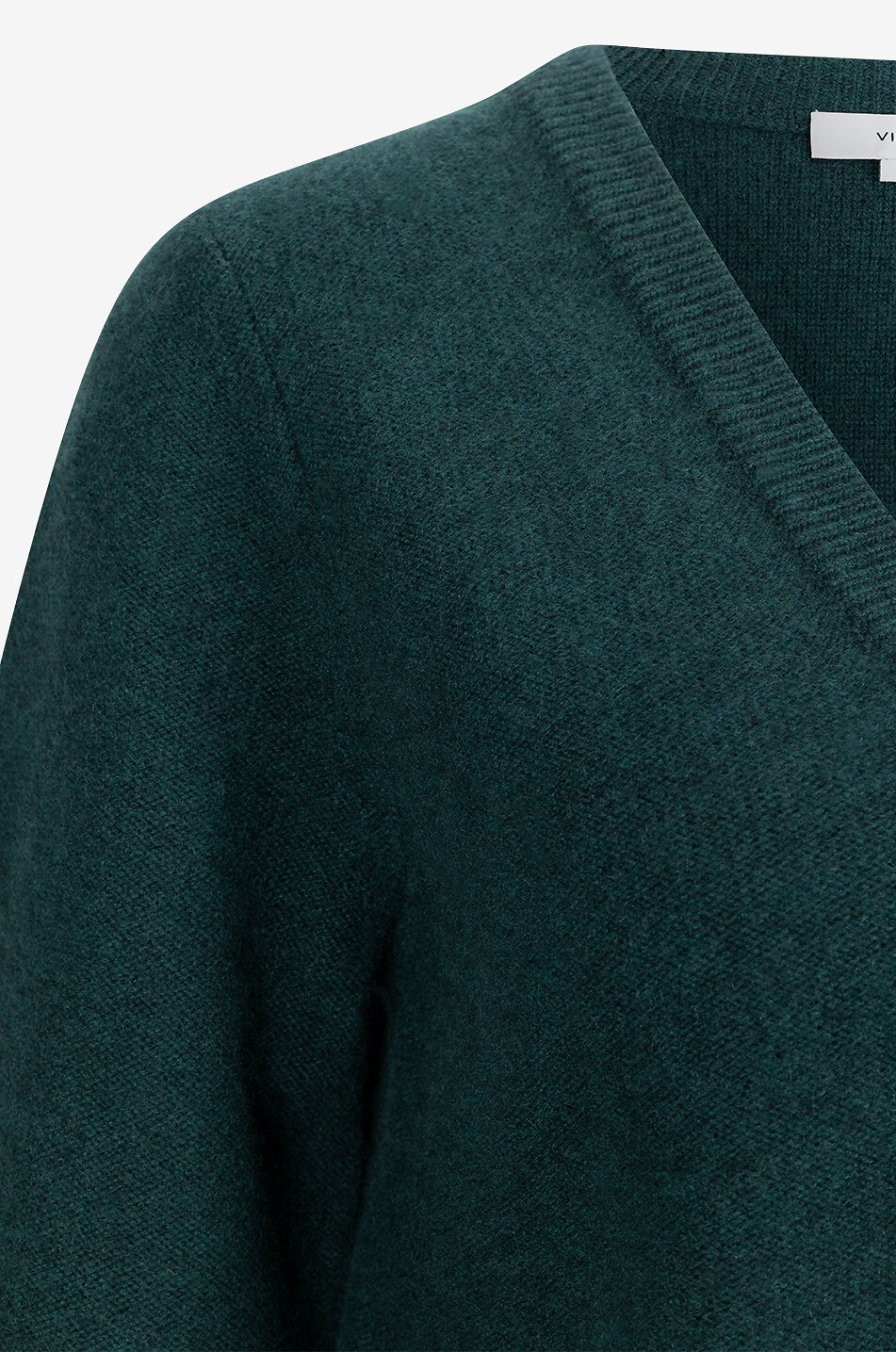 VINCE Cardigan aus Kaschmir mit V-Ausschnitt Damen DUNKELGRÜN 3