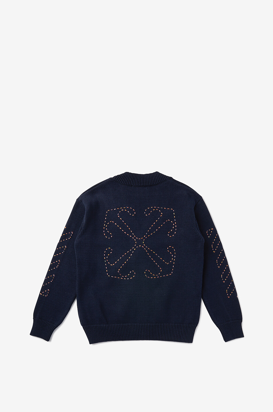 OFF WHITE Cardigan en coton garçon Arrow Garçon BLEU FONCE 2