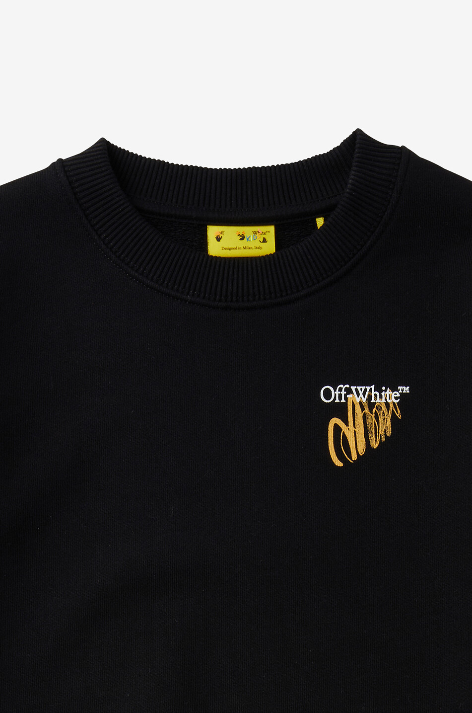 OFF WHITE Sweat-shirt en coton garçon Arrow Garçon NOIR 3