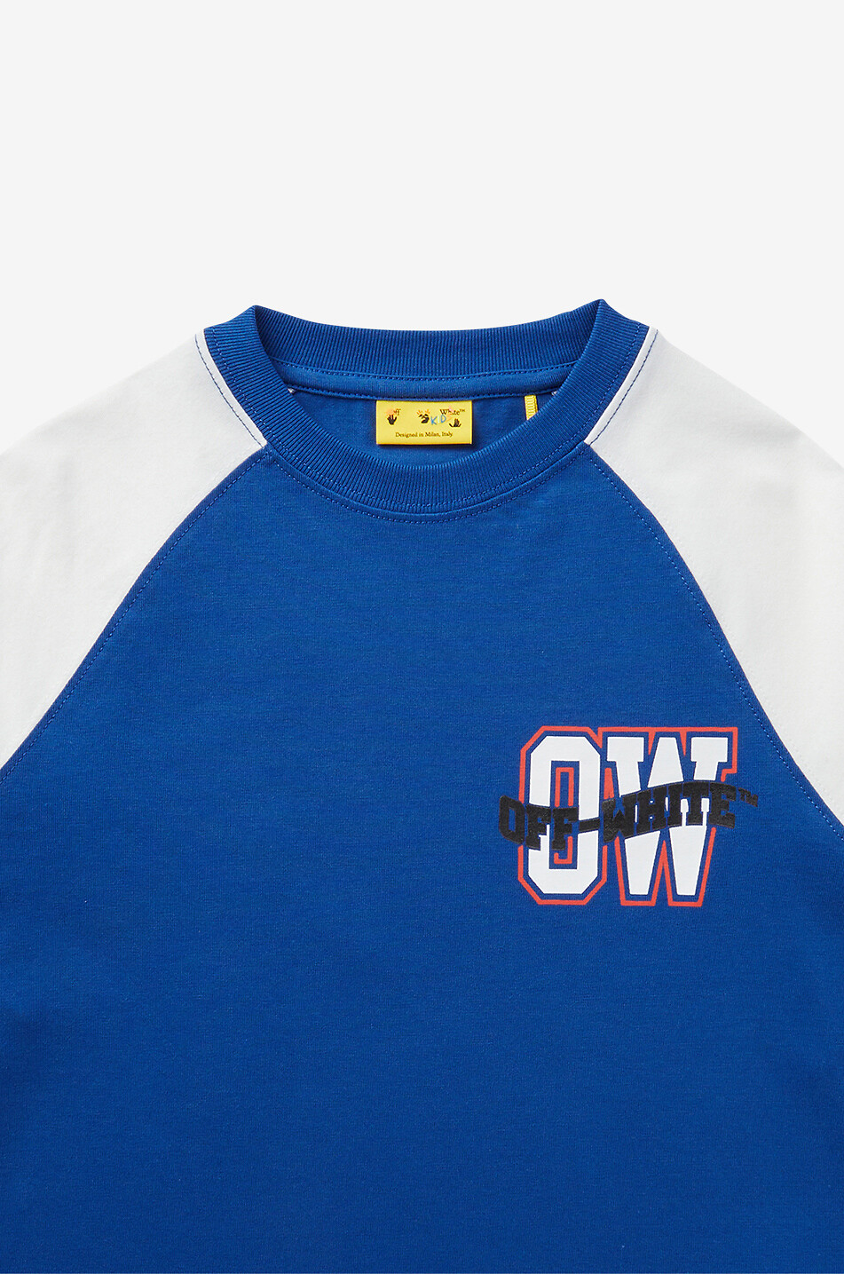 OFF WHITE T-shirt à manches longues en coton garçon Arrow Garçon BLEU 3