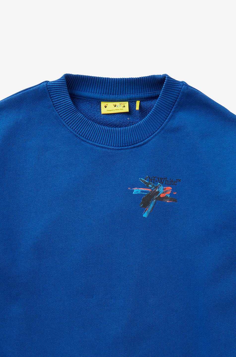 OFF WHITE Sweat-shirt en coton garçon Arrow Garçon BLEU 3