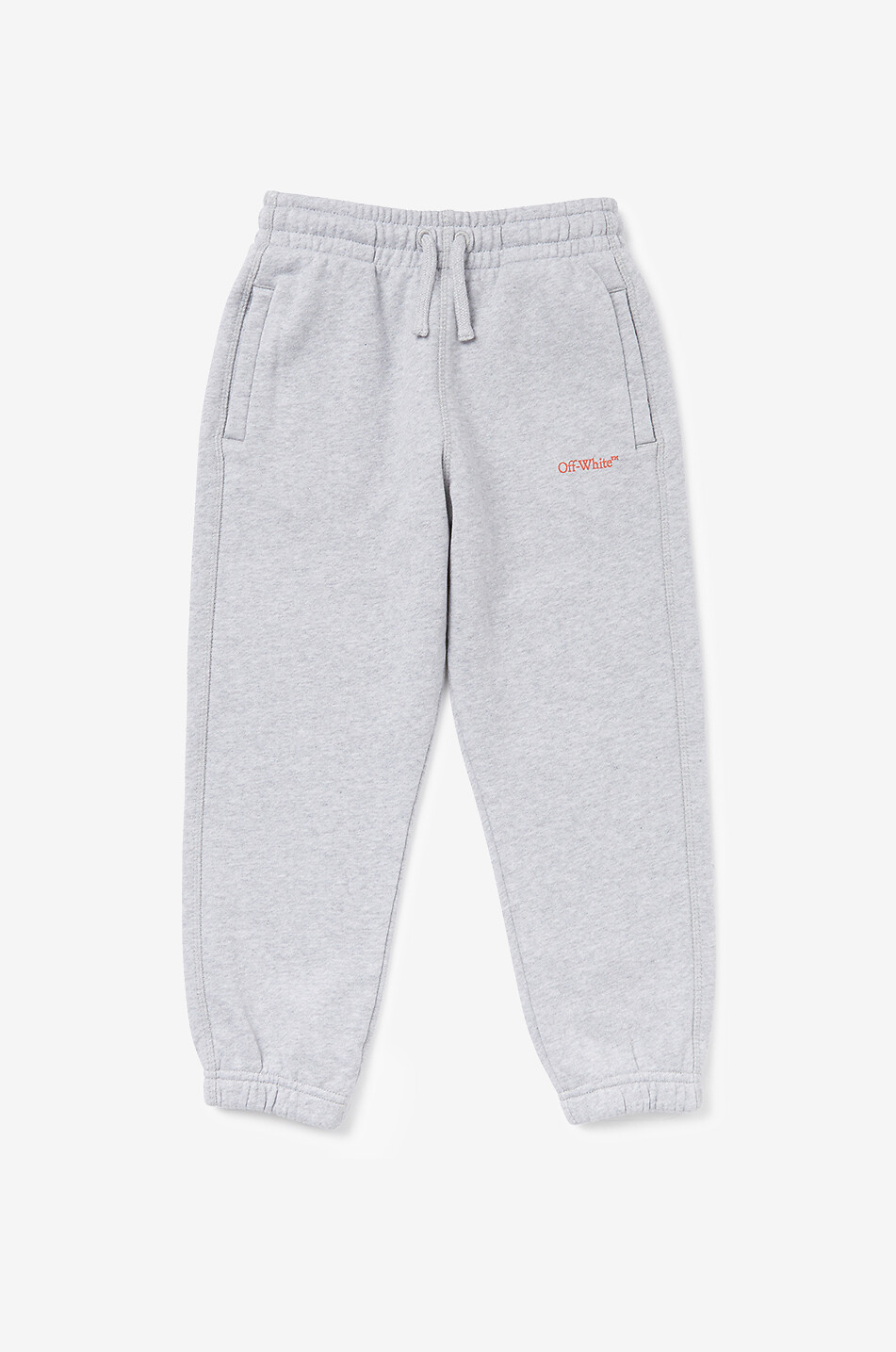 OFF WHITE Pantalon de jogging en coton enfant Bookish Garçon GRIS CLAIR 1