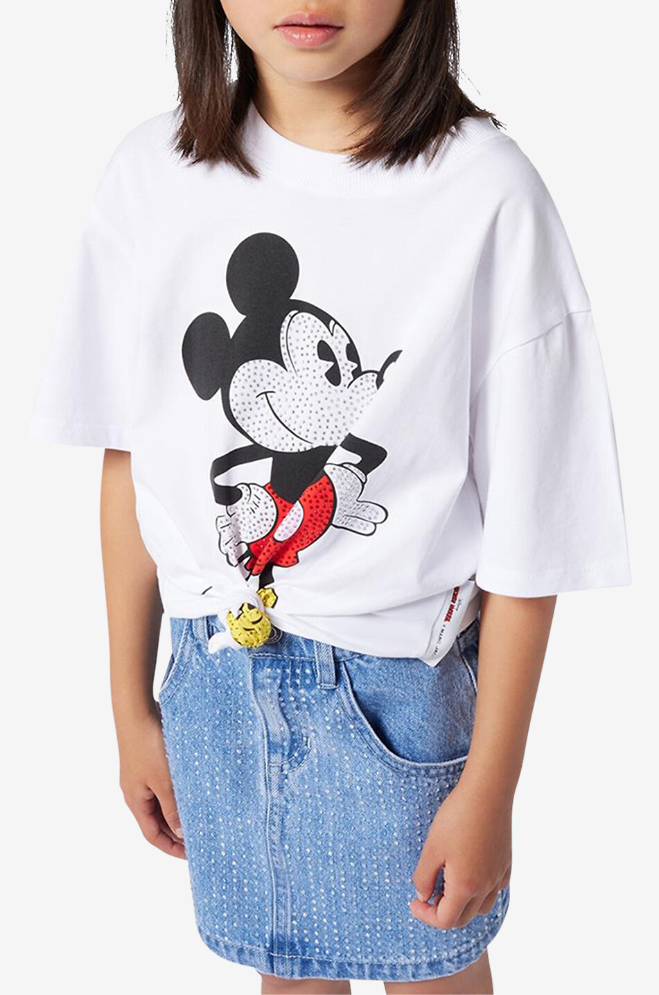 MARC JACOBS Jungen-Kurzarm-T-Shirt Mickey Mouse Junge WEISS 3