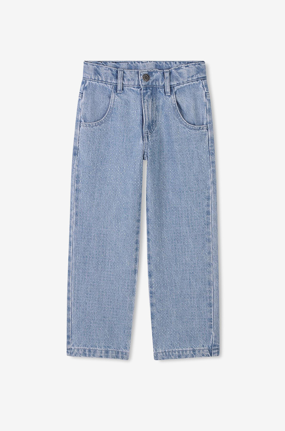 MARC JACOBS Jean large élavé couvert de cristaux fille Fille BLEU 1