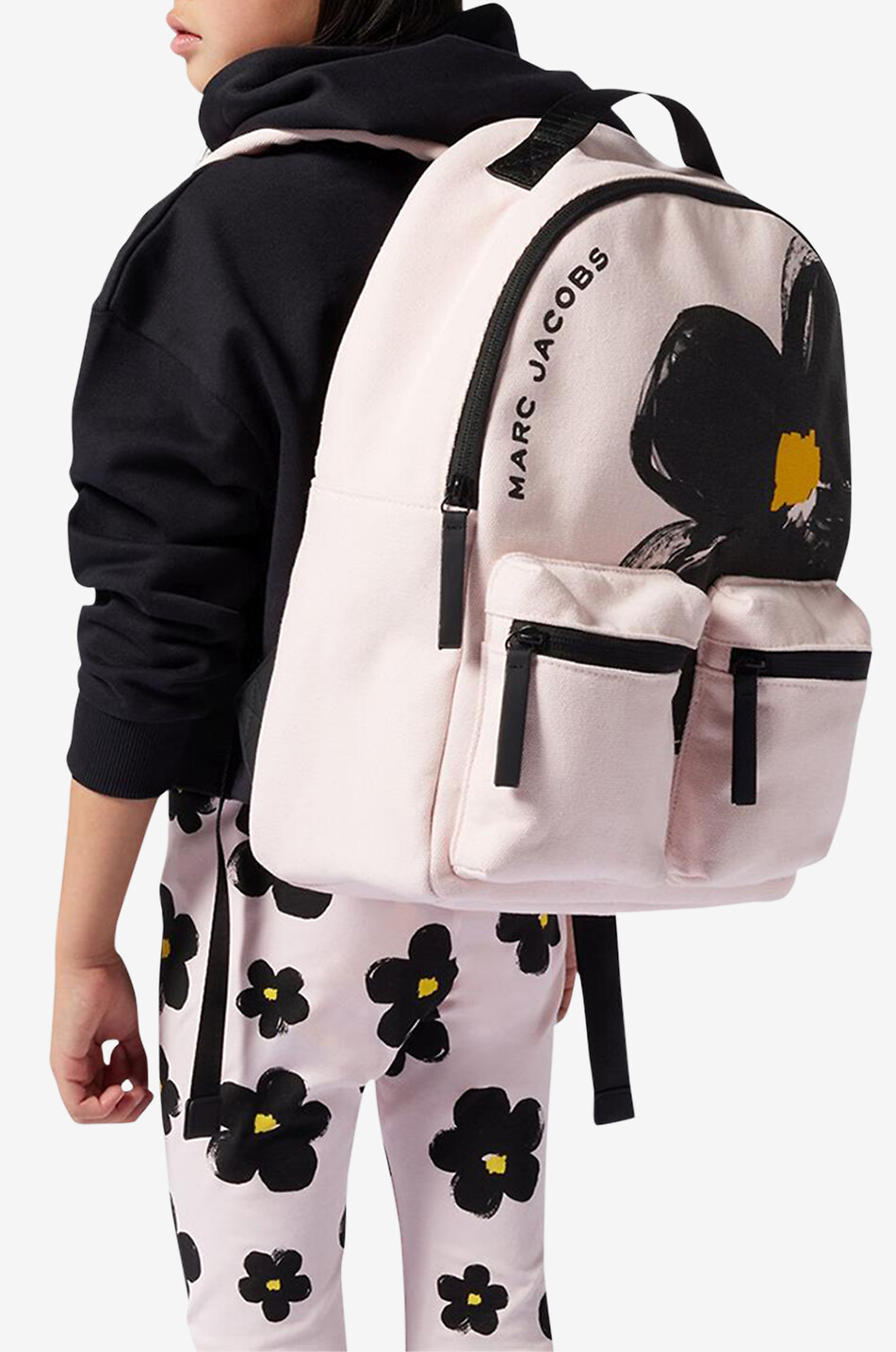 MARC JACOBS Mädchen-Baumwoll-Canvas-Rucksack Daisy Mädchen ROSA 3