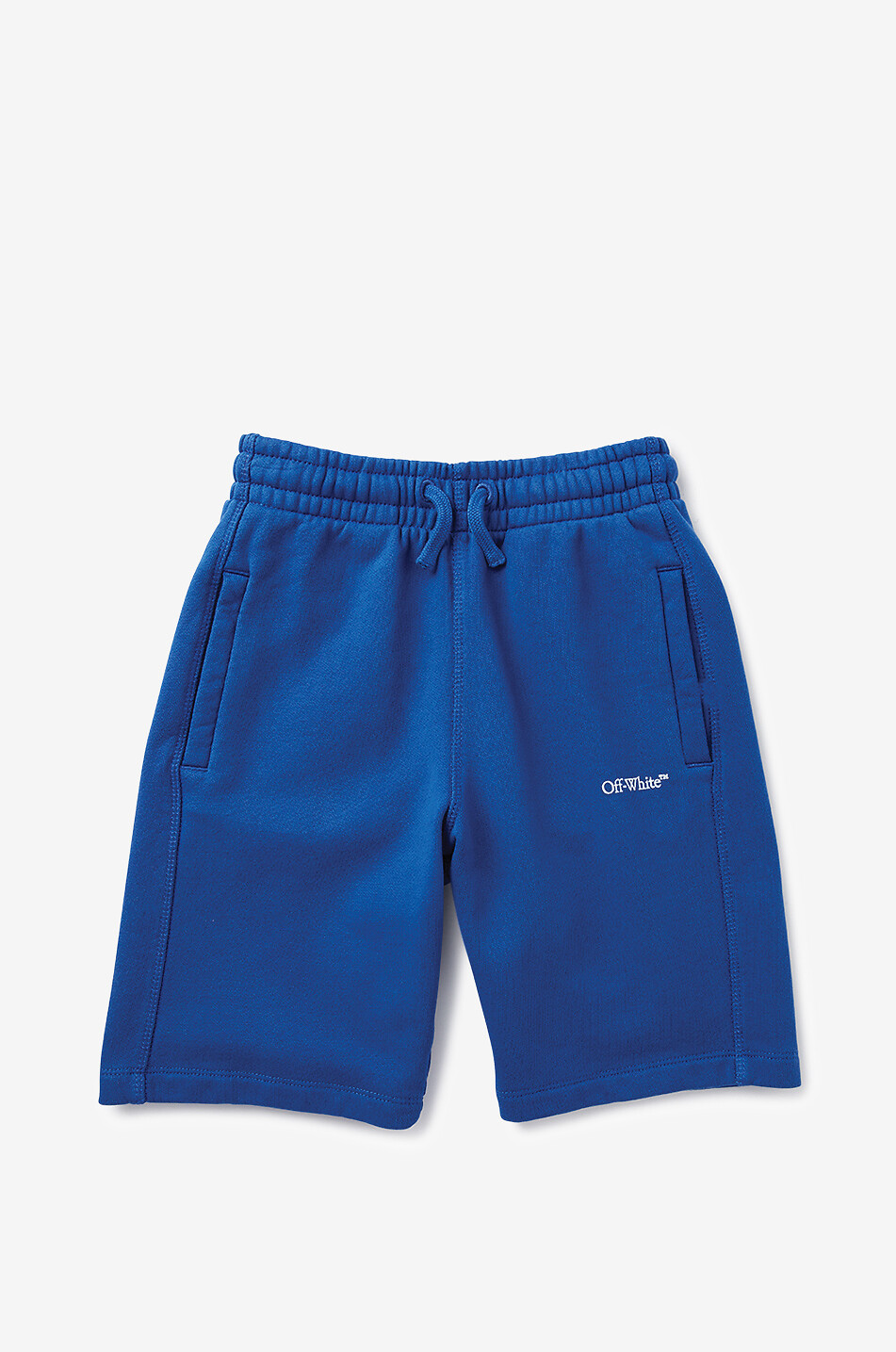 OFF WHITE Short en coton garçon Bookish Garçon BLEU 1