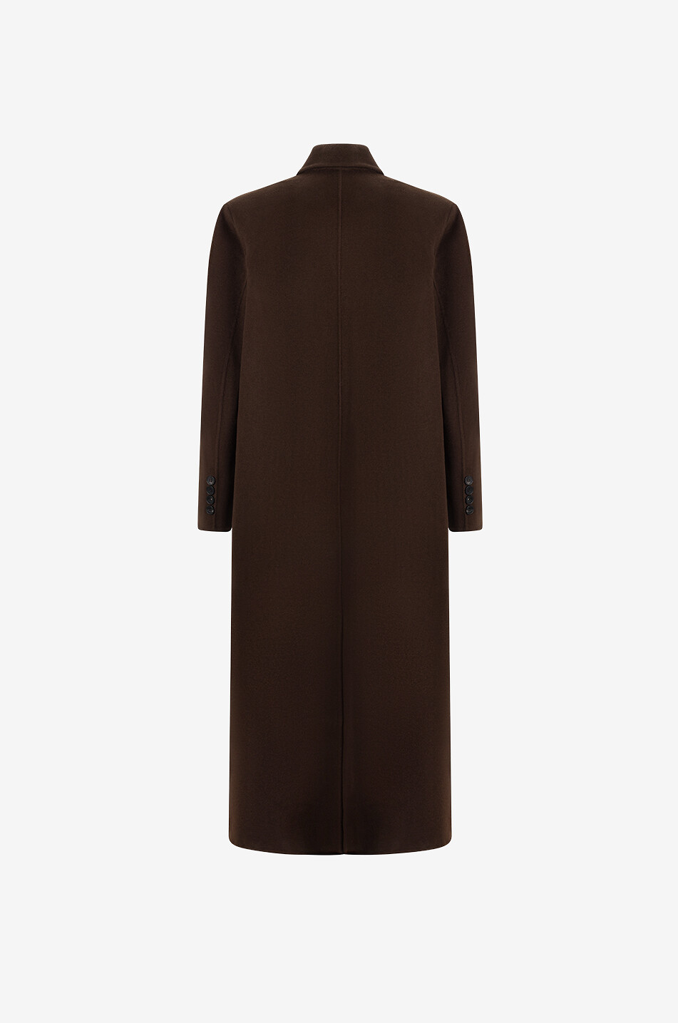 THE FRANKIE SHOP Gaia double-breasted wool long coat Women BROWN 2