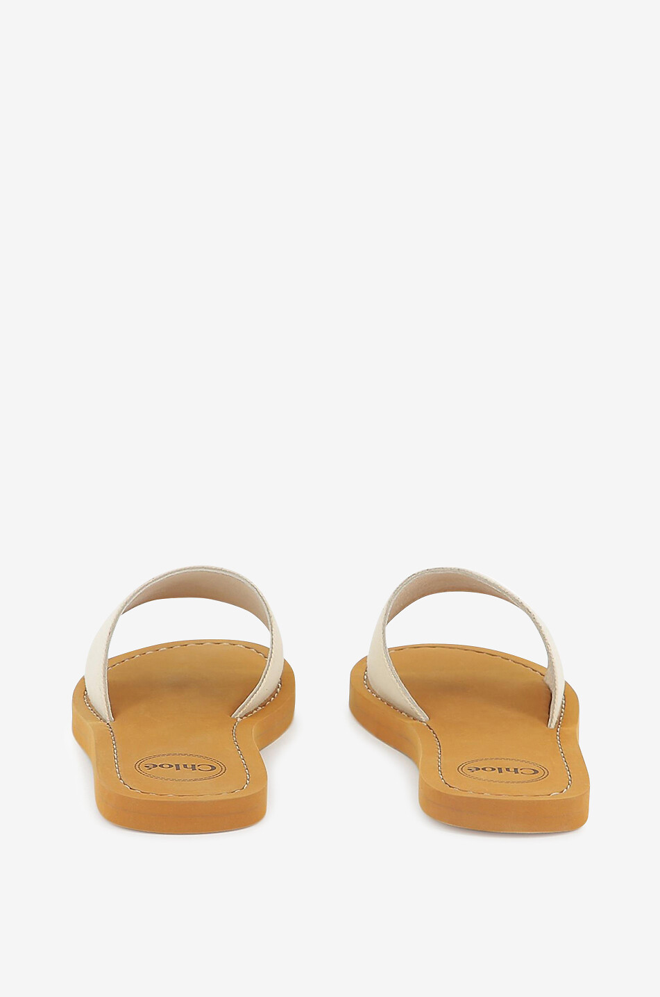 CHLOE Flache Mädchen-Pantoletten aus Stoff Chloé Mädchen CREMEFARBEN 5