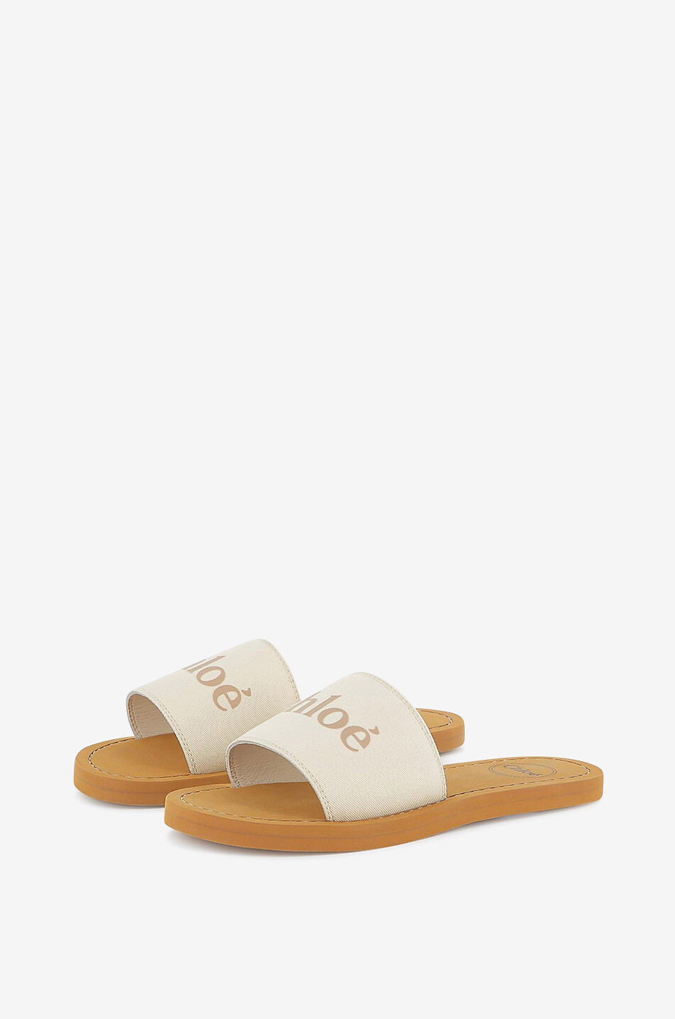 Mules plates en tissu fille Chloé