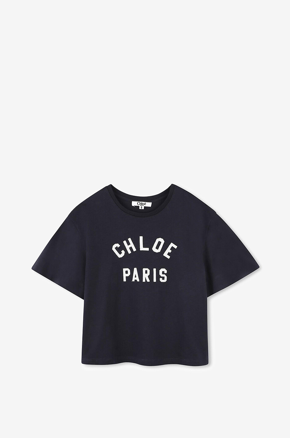 CHLOE T-shirt boxy fille imprimé Varsity Chloé Fille BLEU FONCE 1