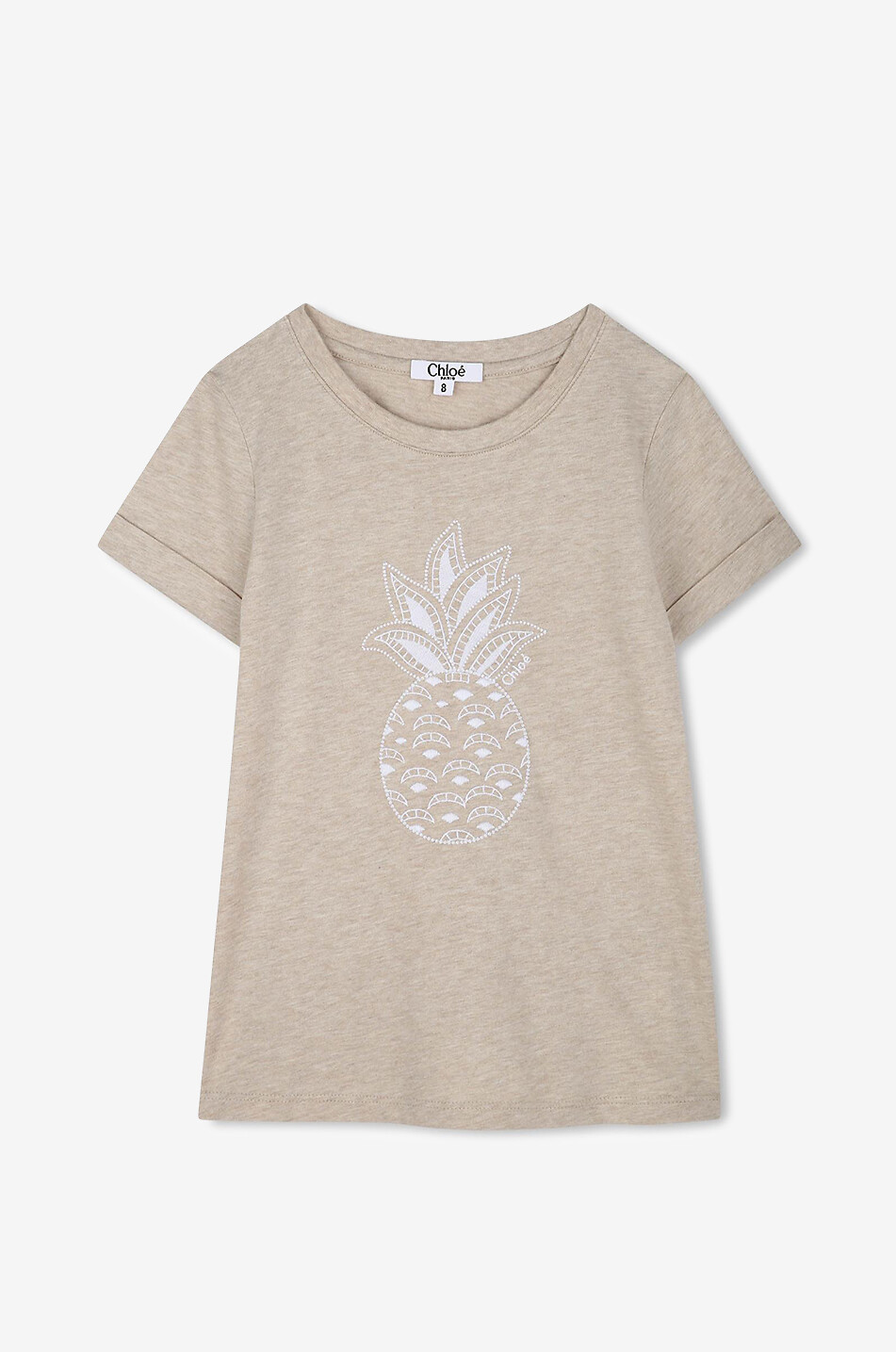Mädchen-Kurzarm-T-Shirt Ananas