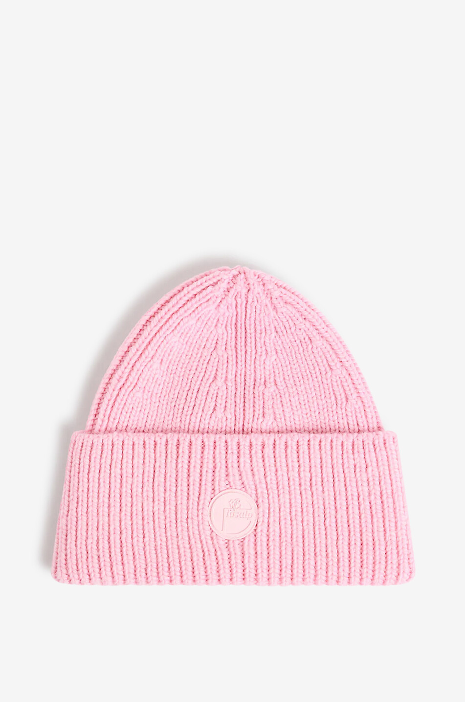 FUSALP Bonnet côtelé en laine Knit Beanie Homme ROSE CLAIR 1