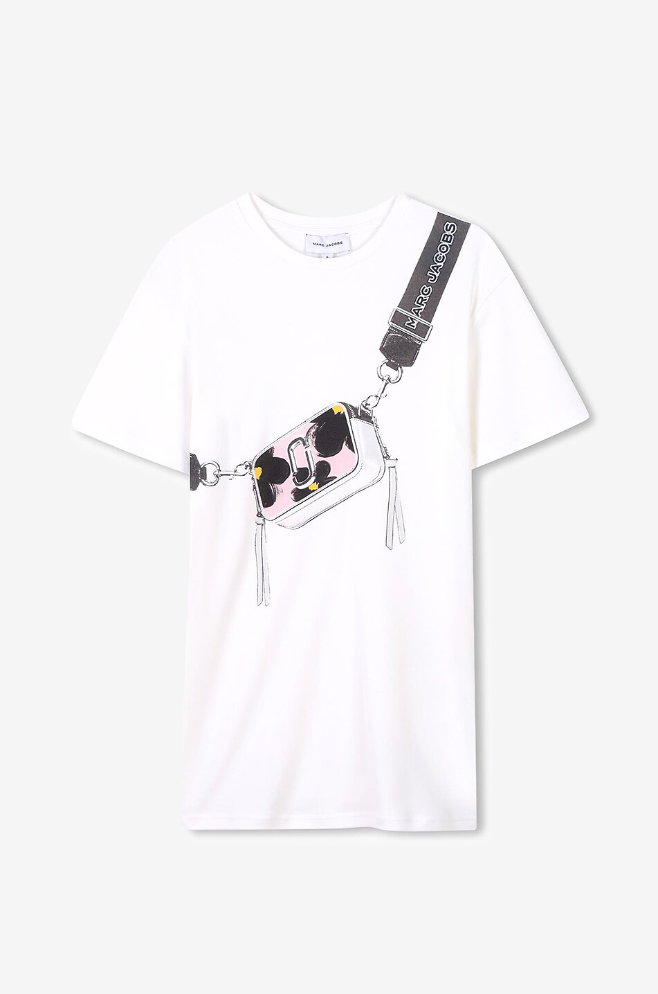 MARC JACOBS Mädchen-T-Shirt-Kleid Snapshot Mädchen WEISS 1
