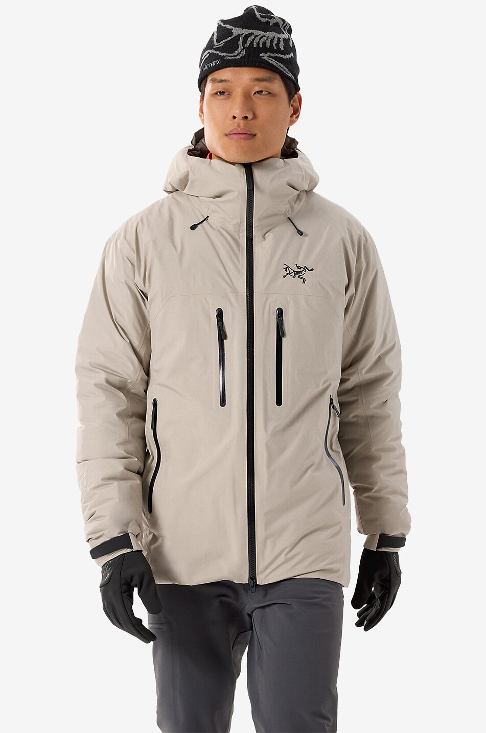 ARC'TERYX Cerium Hoody lightweight hooded down jacket Men BEIGE 3