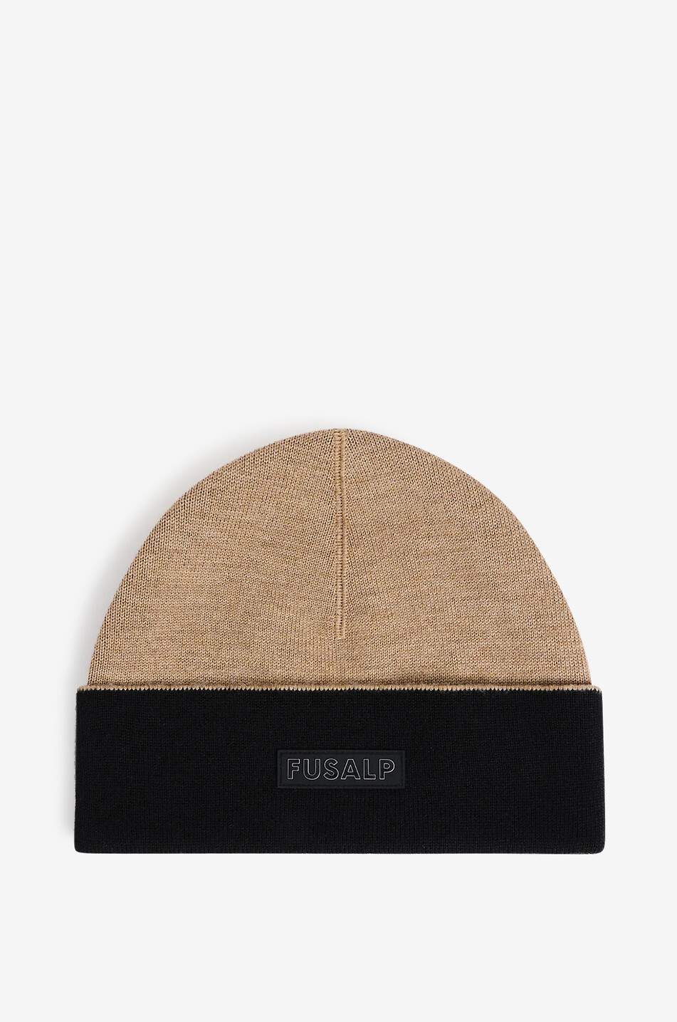 Bonnet bicolore en laine Nieve