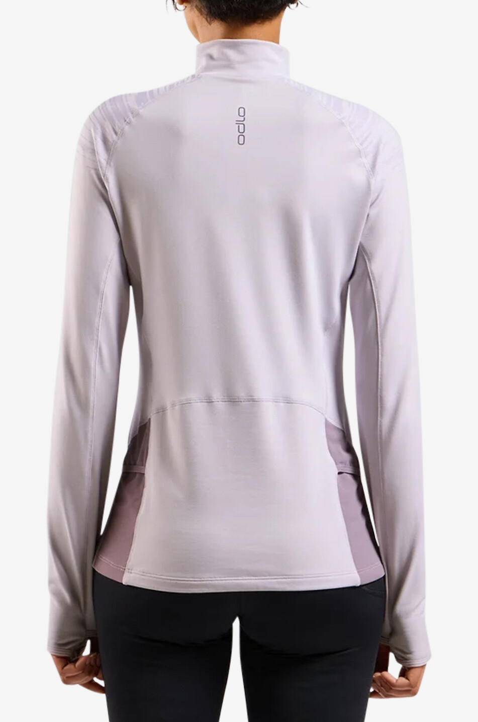 ODLO The AXALP Ceramiwarm mid layer half zip unning vest Women LIGHT PURPLE 4