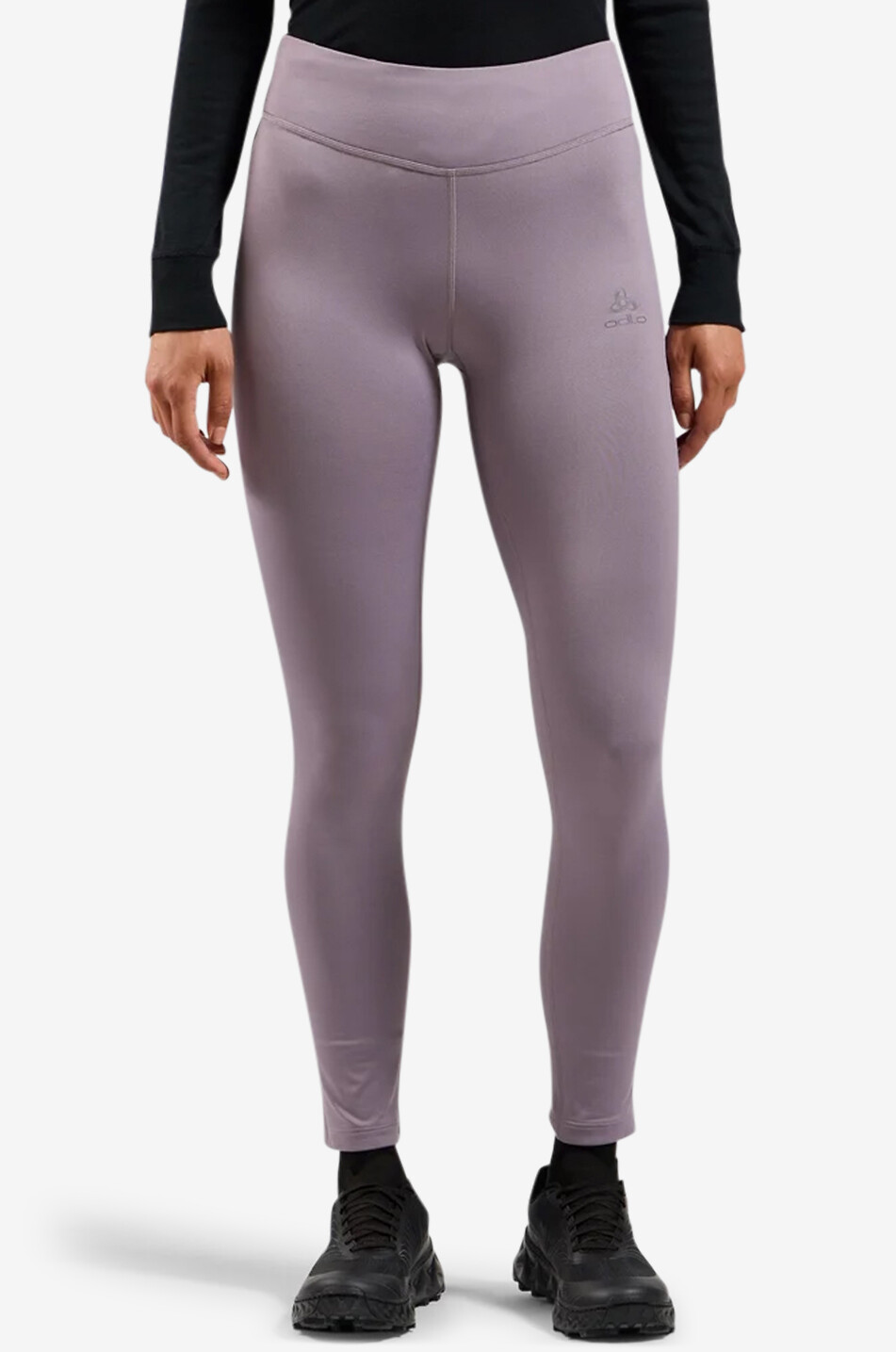 ODLO Running-Leggings Essentials Warm Damen GRAU 3