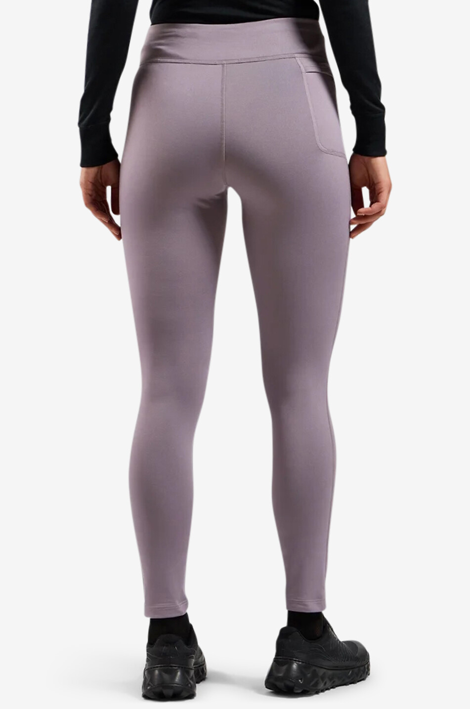 ODLO Running-Leggings Essentials Warm Damen GRAU 4