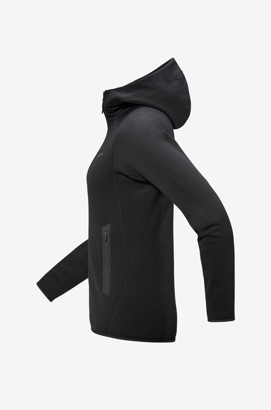 ARC'TERYX Schmale Fleecejacke mit Kapuze Kyanite Hoody Damen SCHWARZ 2