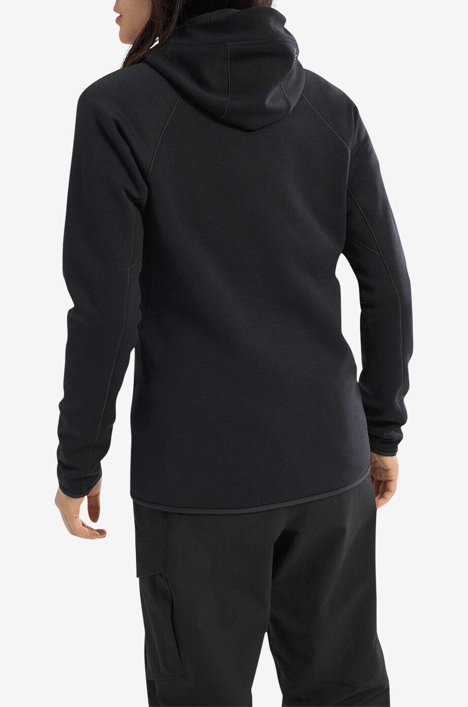 ARC'TERYX Schmale Fleecejacke mit Kapuze Kyanite Hoody Damen SCHWARZ 4