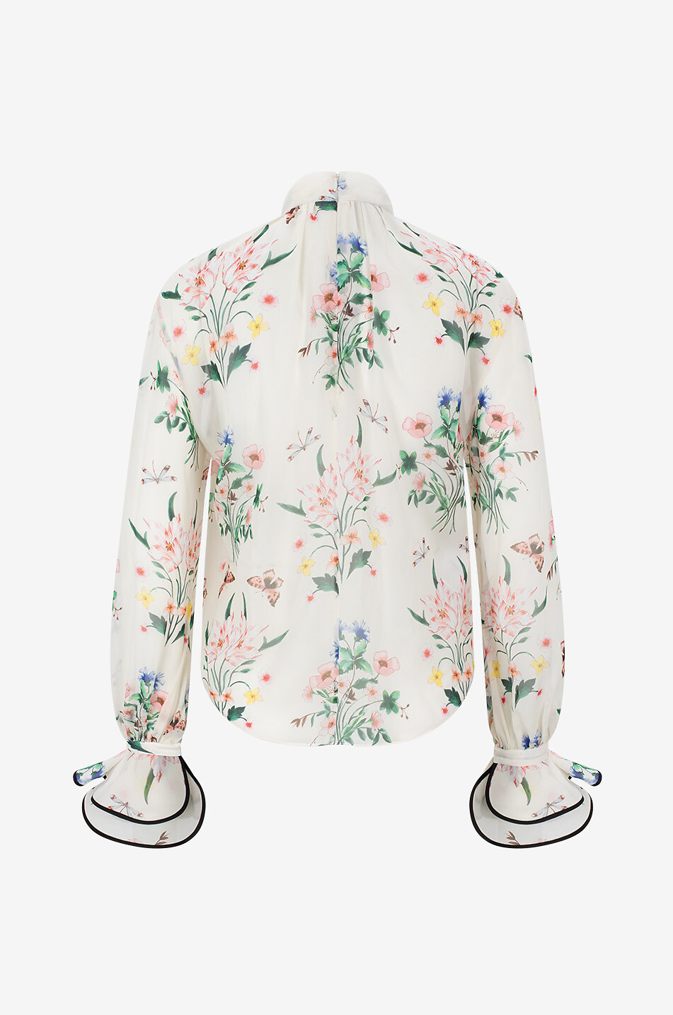 GIAMBATTISTA VALLI Blouse en georgette de soie Botanical Femme MULTICOLORE 2