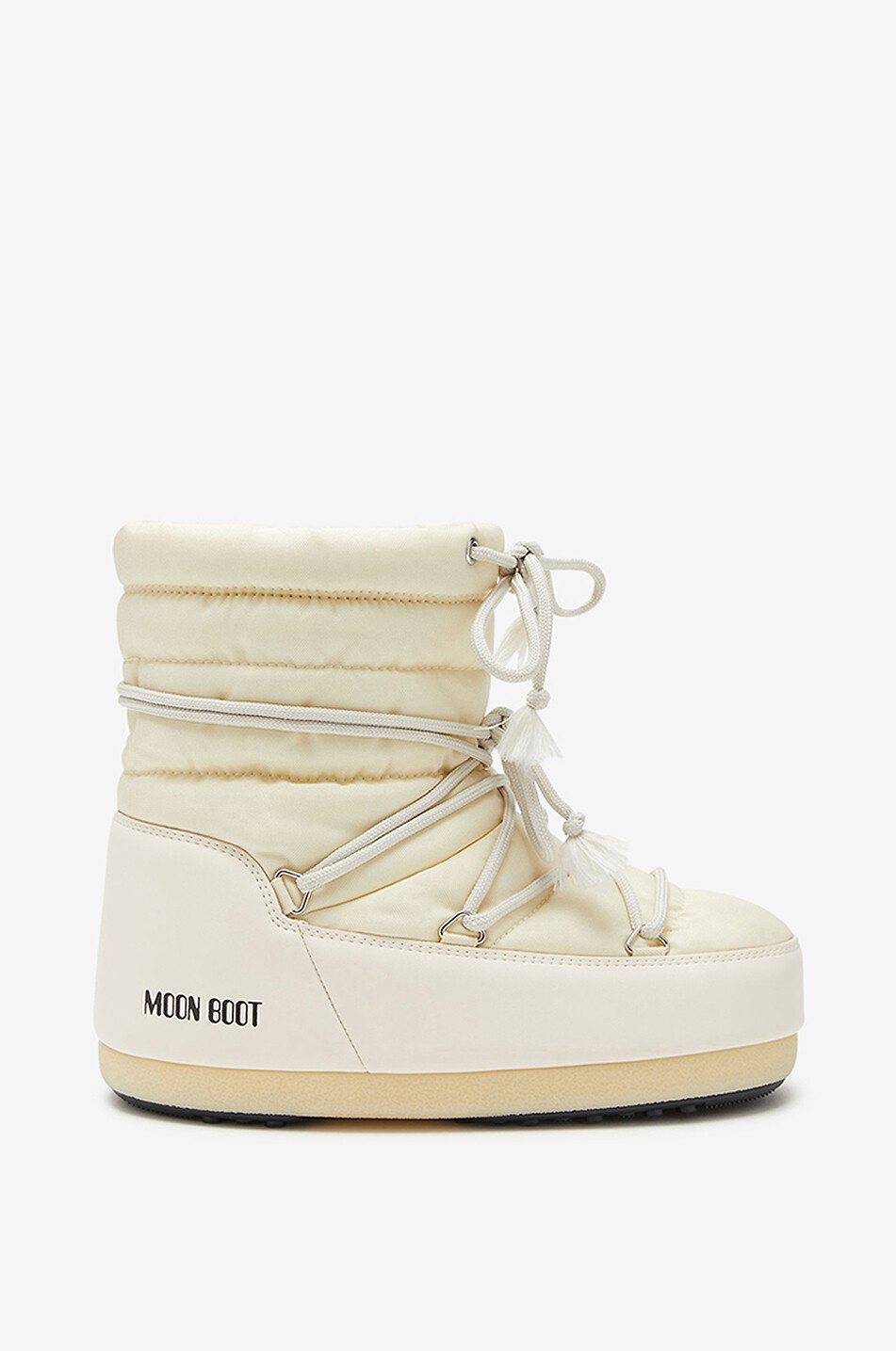 MOON BOOT Bottes de neige à lacets et pompons Evx Light Low Femme BEIGE 1