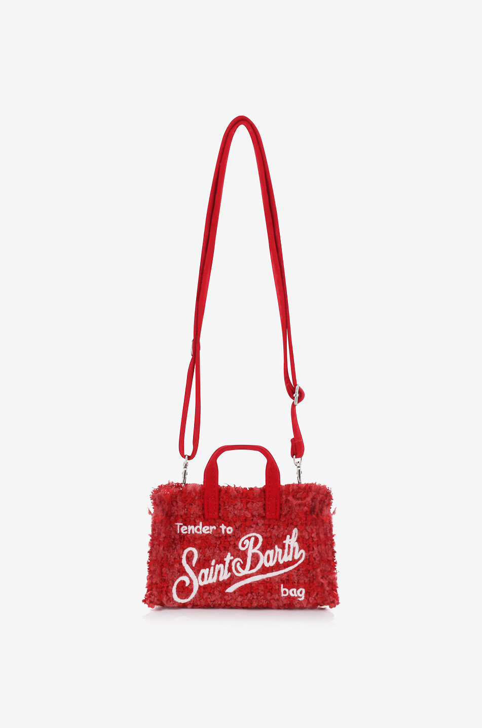 MC2 SAINT BARTH Smartphone-Tasche aus Tweed Phonebag Damen ROT 2